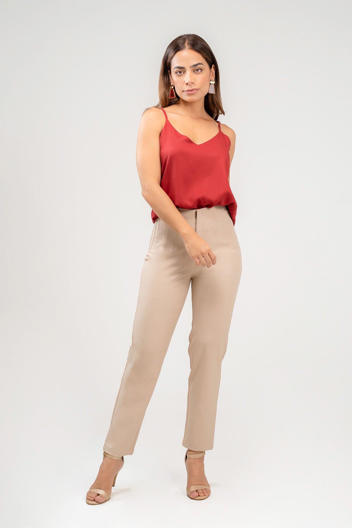 Blusa tiras escote V en rayon