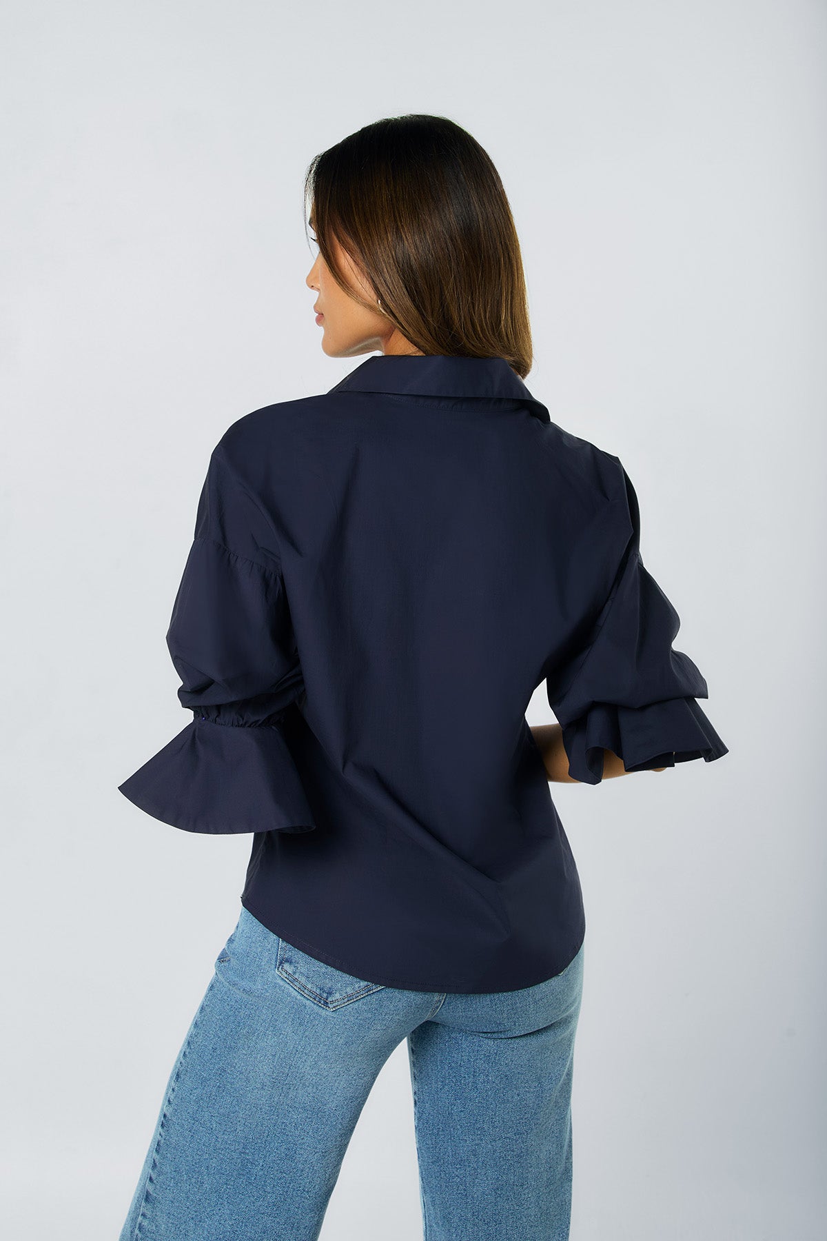 Camisera manga 3/4 en algodón