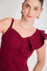 Blusa asimétrica tiras