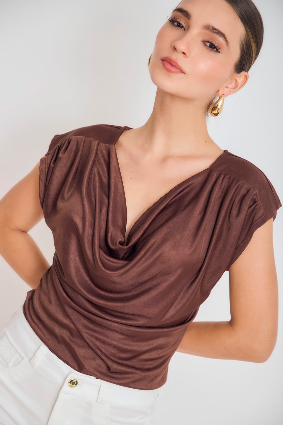 Blusa manga sisa babero