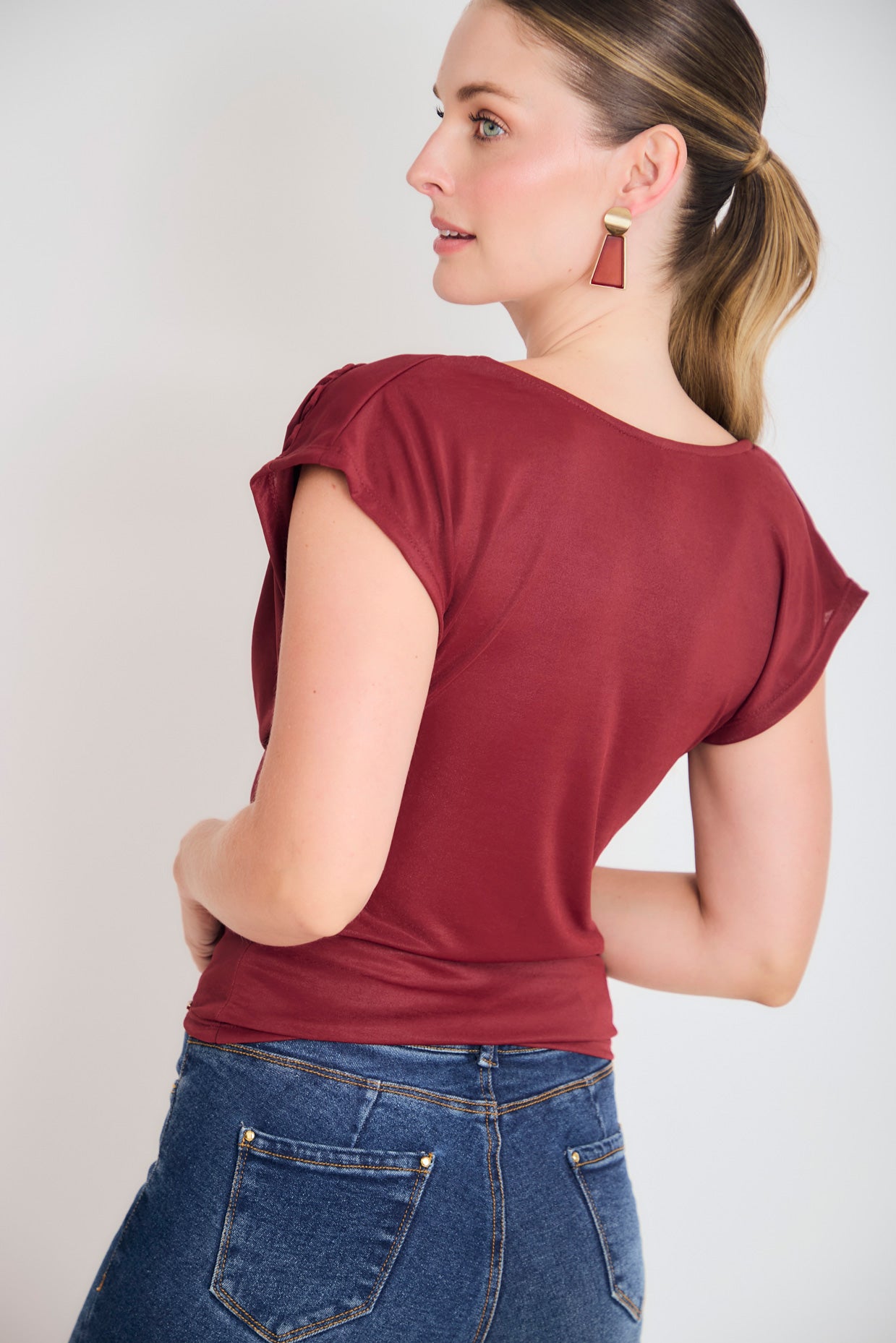 Blusa manga sisa babero