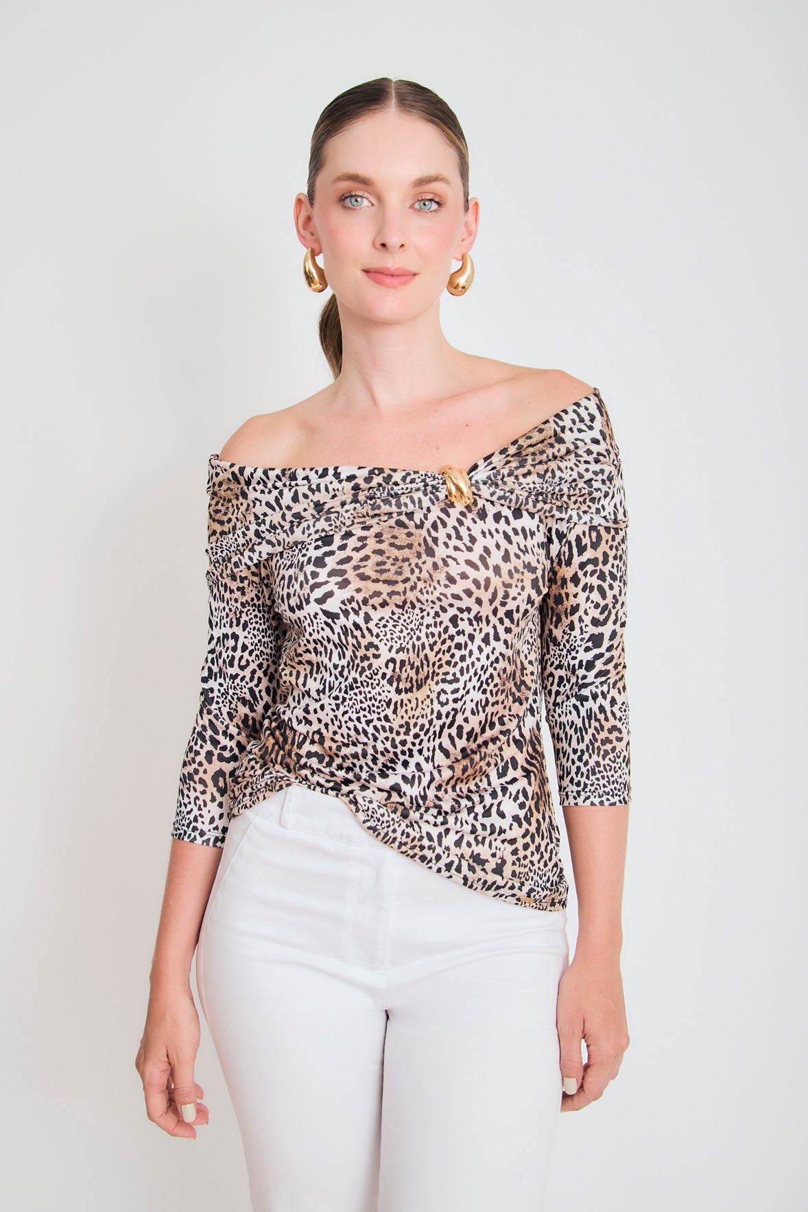 Blusa off shoulder