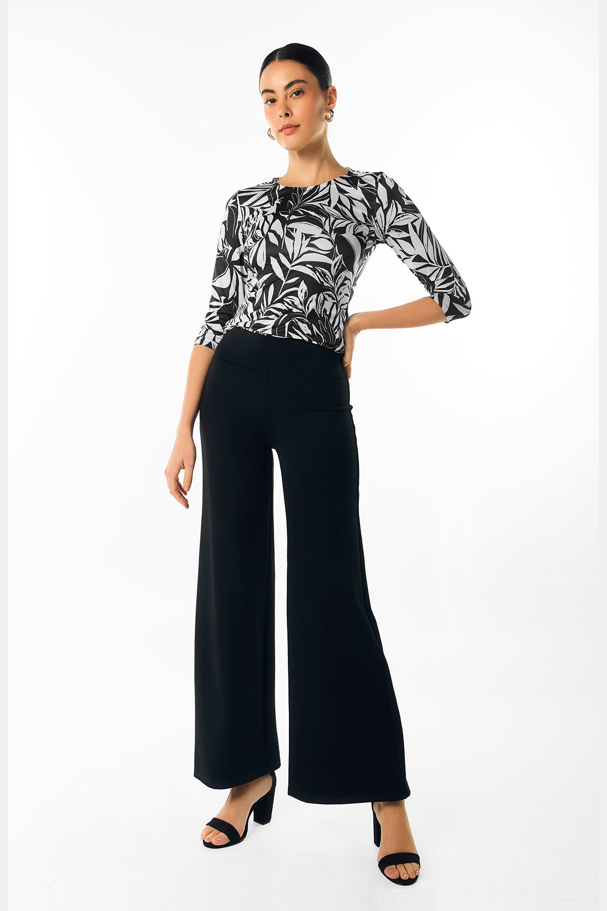 Blusa manga 3/4 estampada