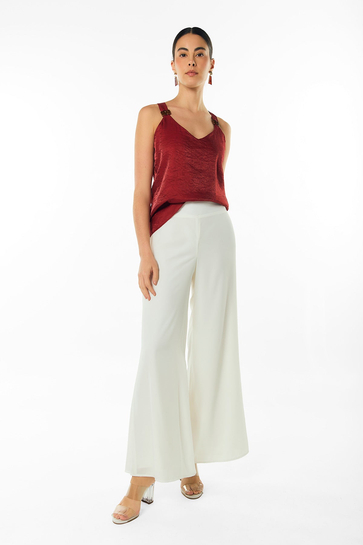 Blusa de tiras con heraje