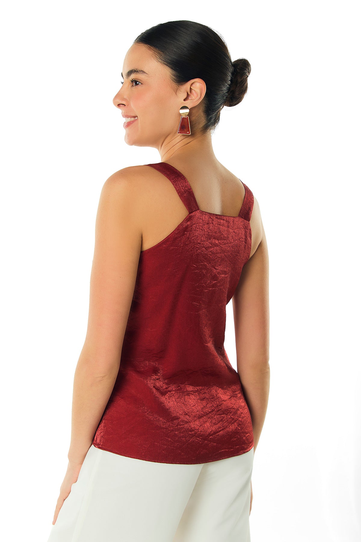 Blusa de tiras con heraje