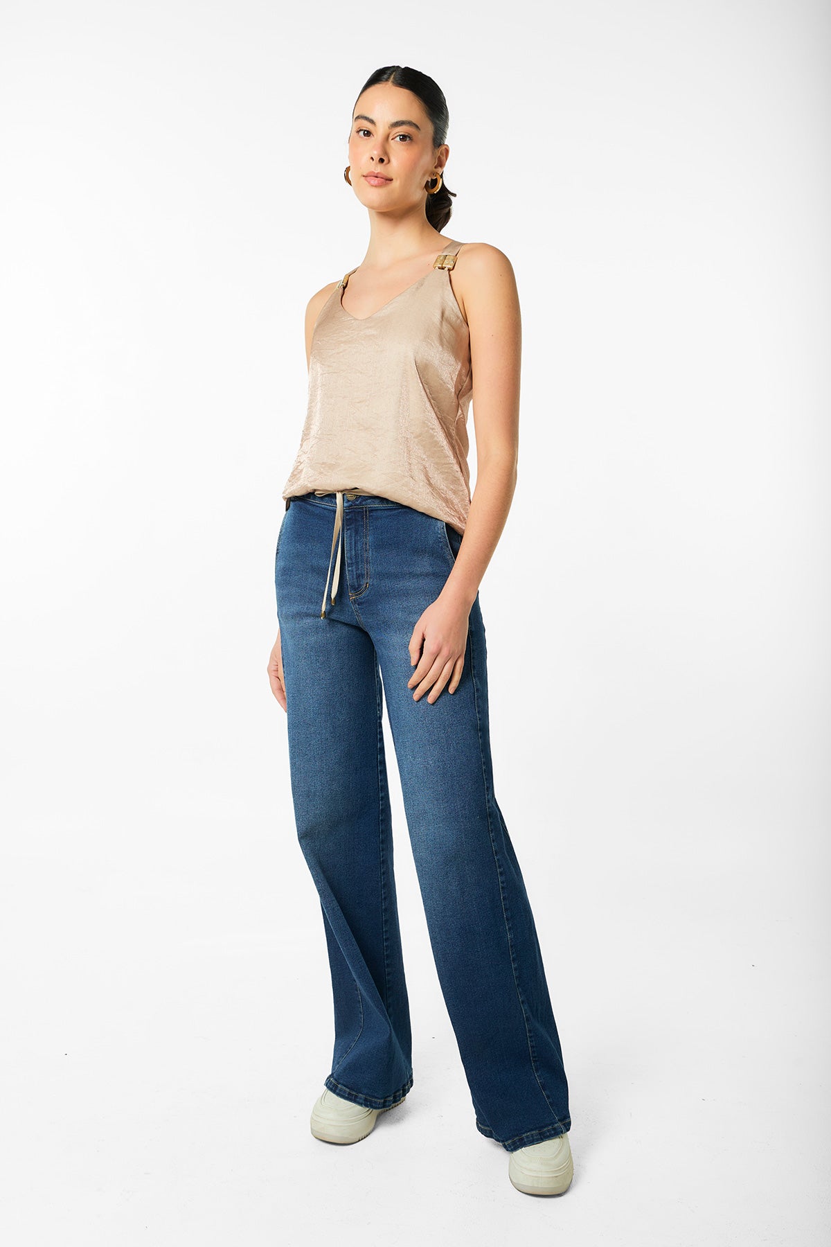 Blusa de tiras con heraje