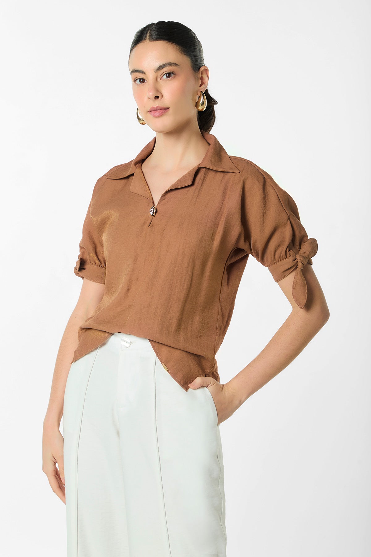 Bluson escote gota con herraje