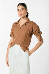 Bluson escote gota con herraje