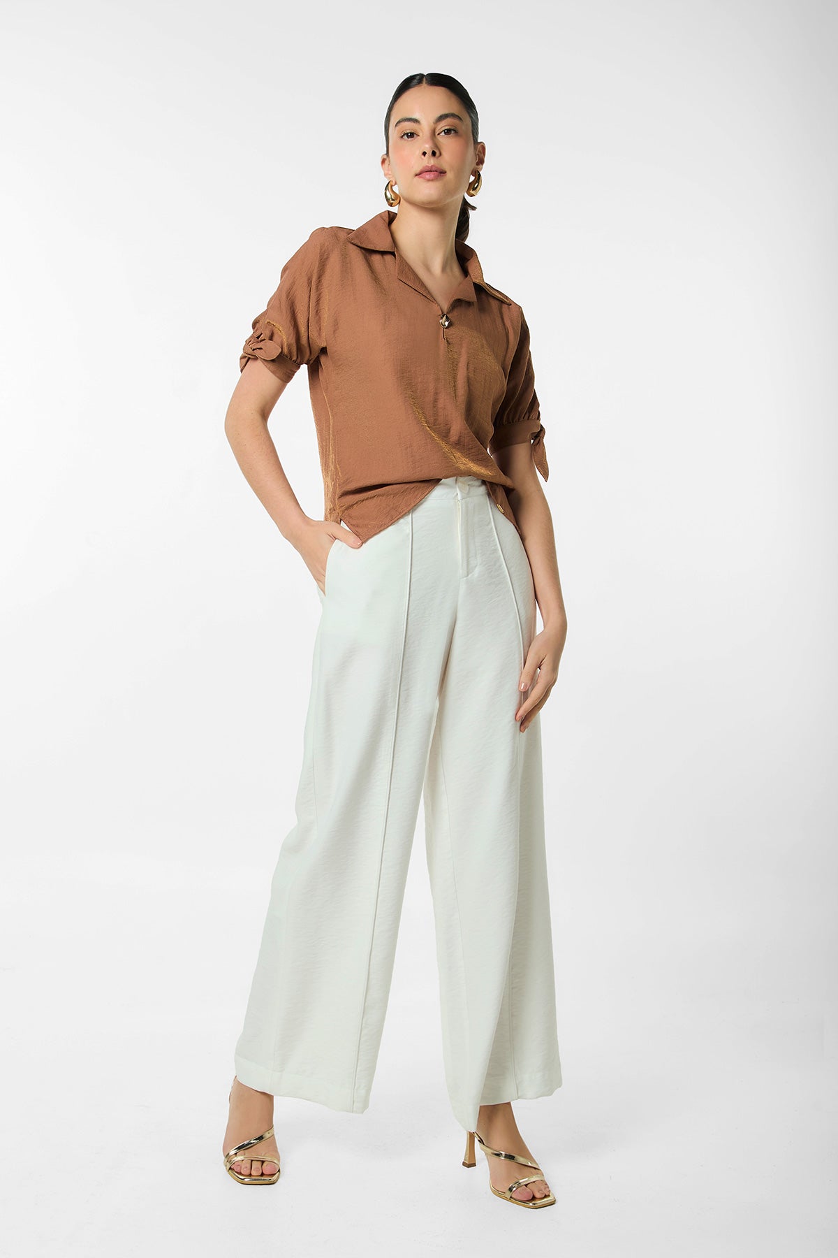 Bluson escote gota con herraje