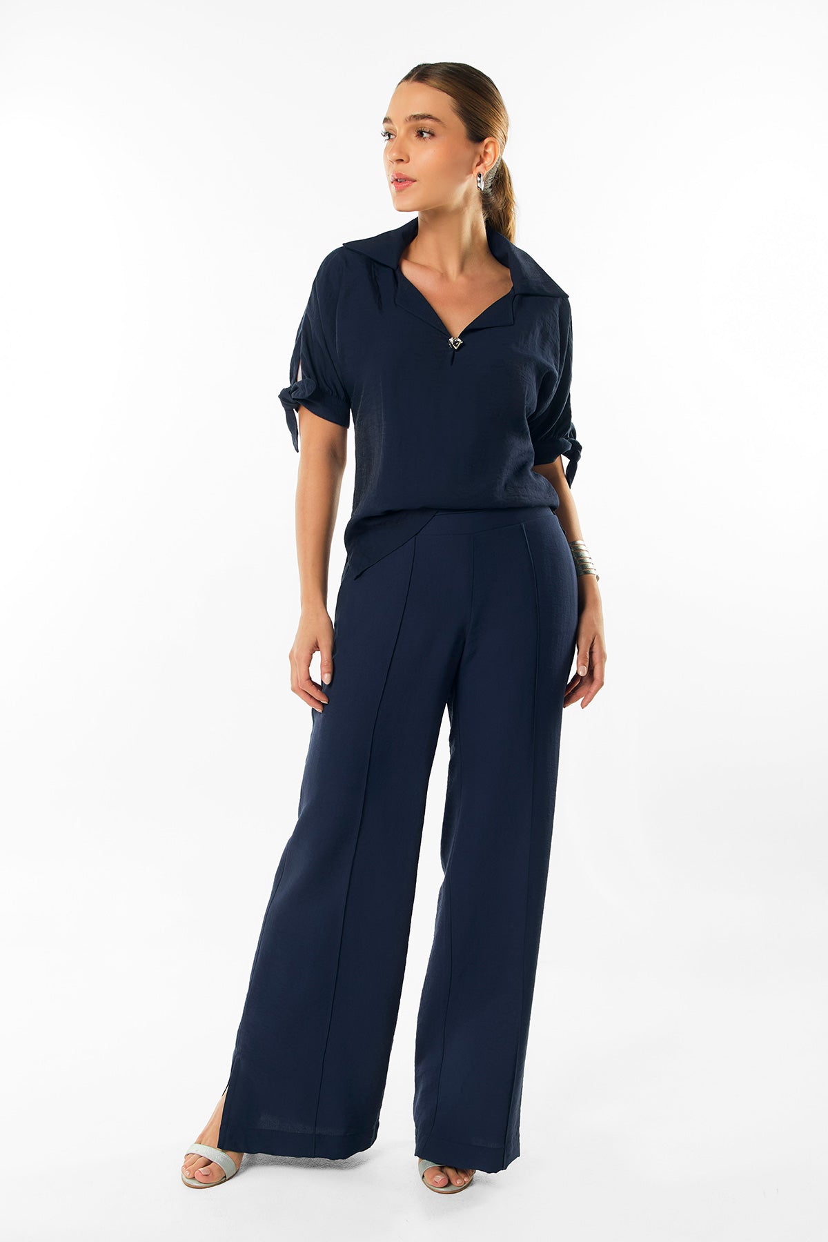 Bluson escote gota con herraje