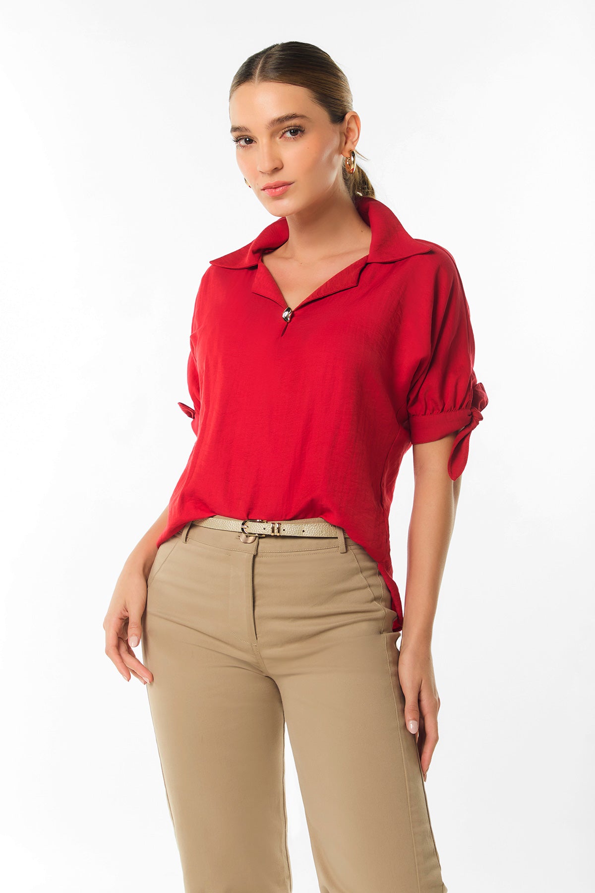 Bluson escote gota con herraje