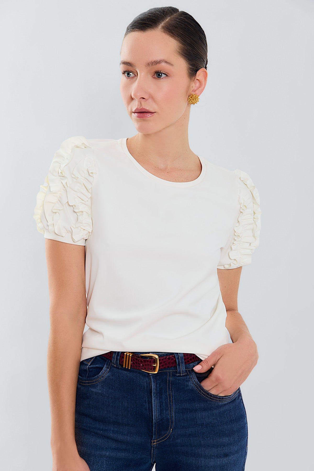 Camiseta con espirales en mang