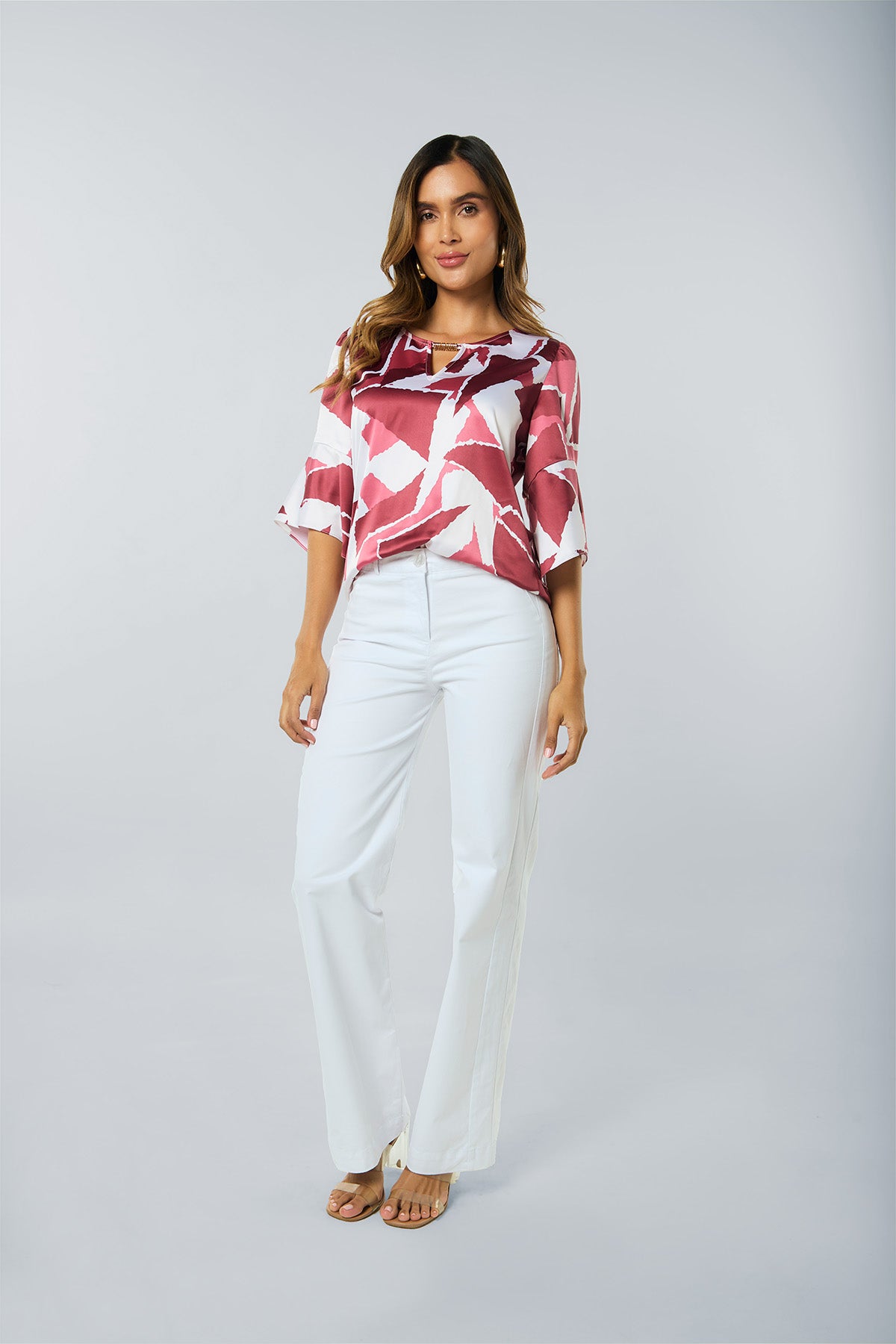 Bluson manga 3/4 estampado