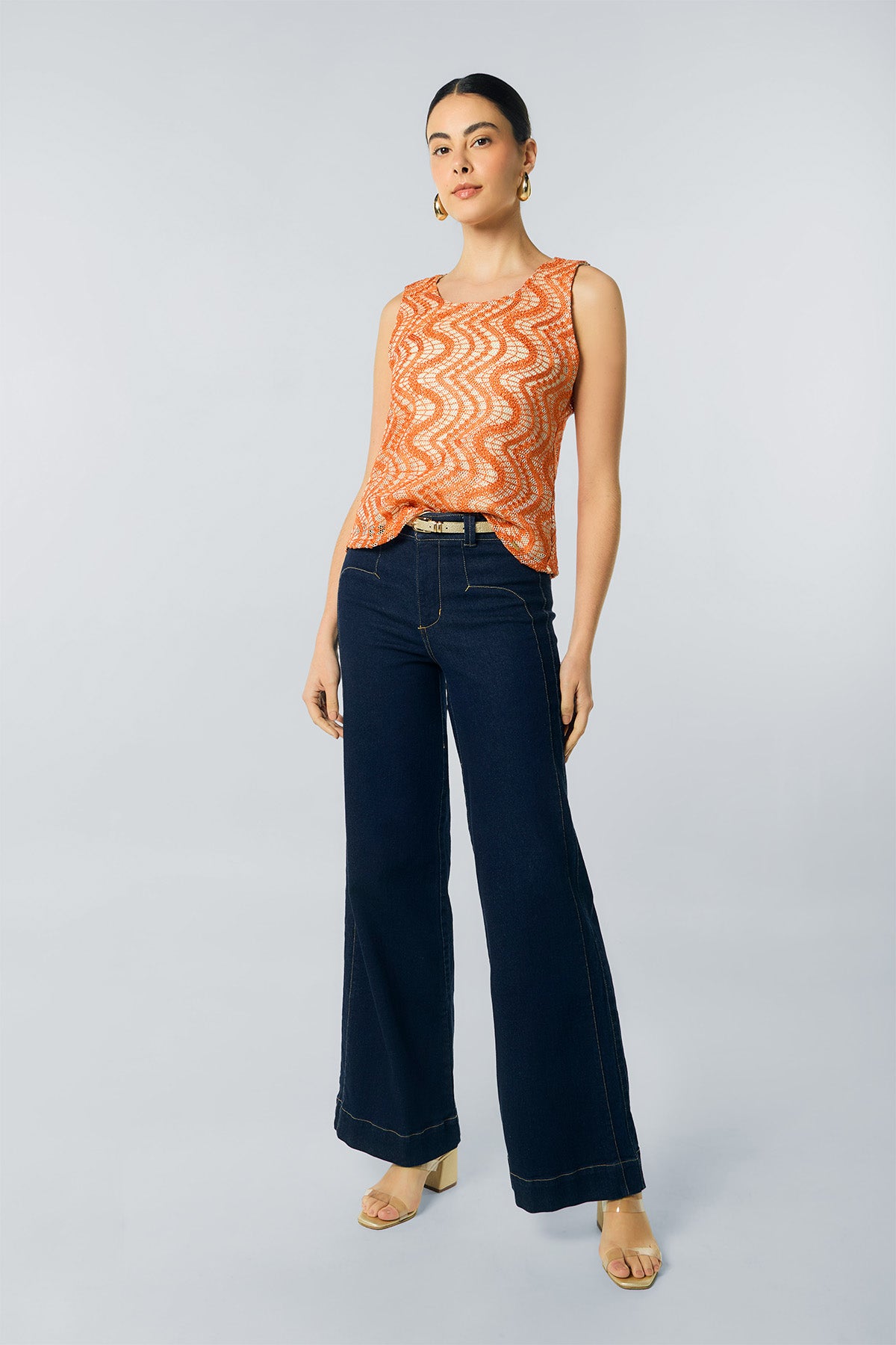 Blusa mandarina manga sisa