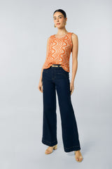 Blusa mandarina manga sisa