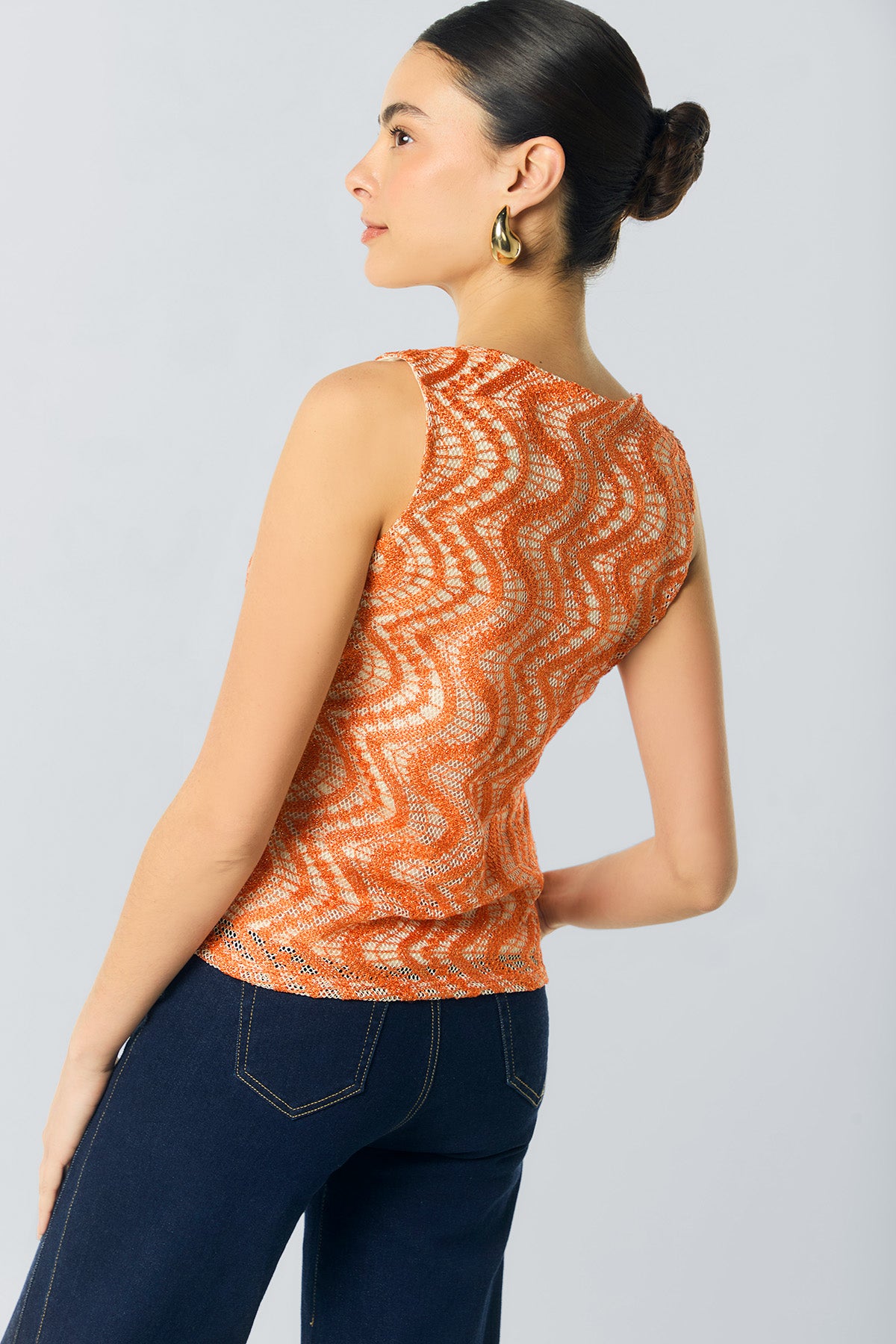 Blusa mandarina manga sisa