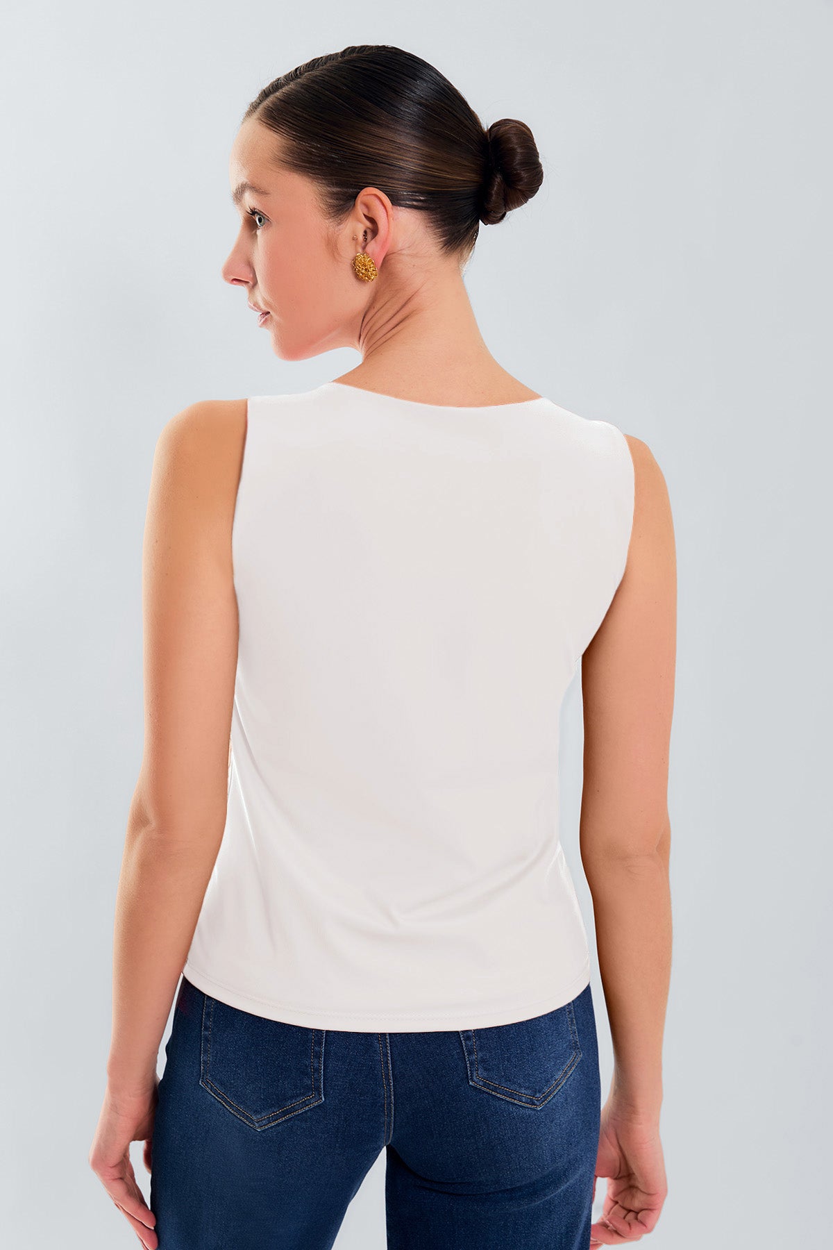 Blusa basica manga sisa en lycra fria