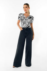 Camiseta manga corta estampada