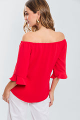 Blusa off shoulders con bolero