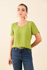 Blusa m/c con guardapolvo