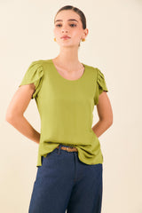 Blusa manga tulipán