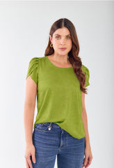 Blusa m/c tulipan en rayon