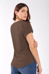 Blusa m/c tulipan en rayon