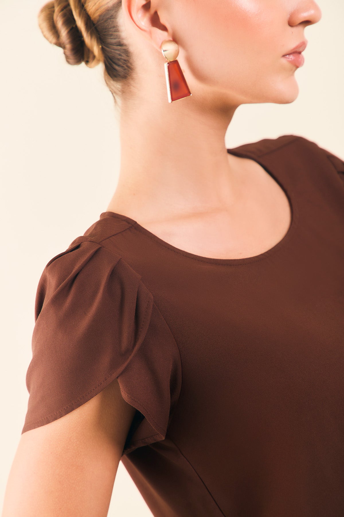 Blusa manga tulipán
