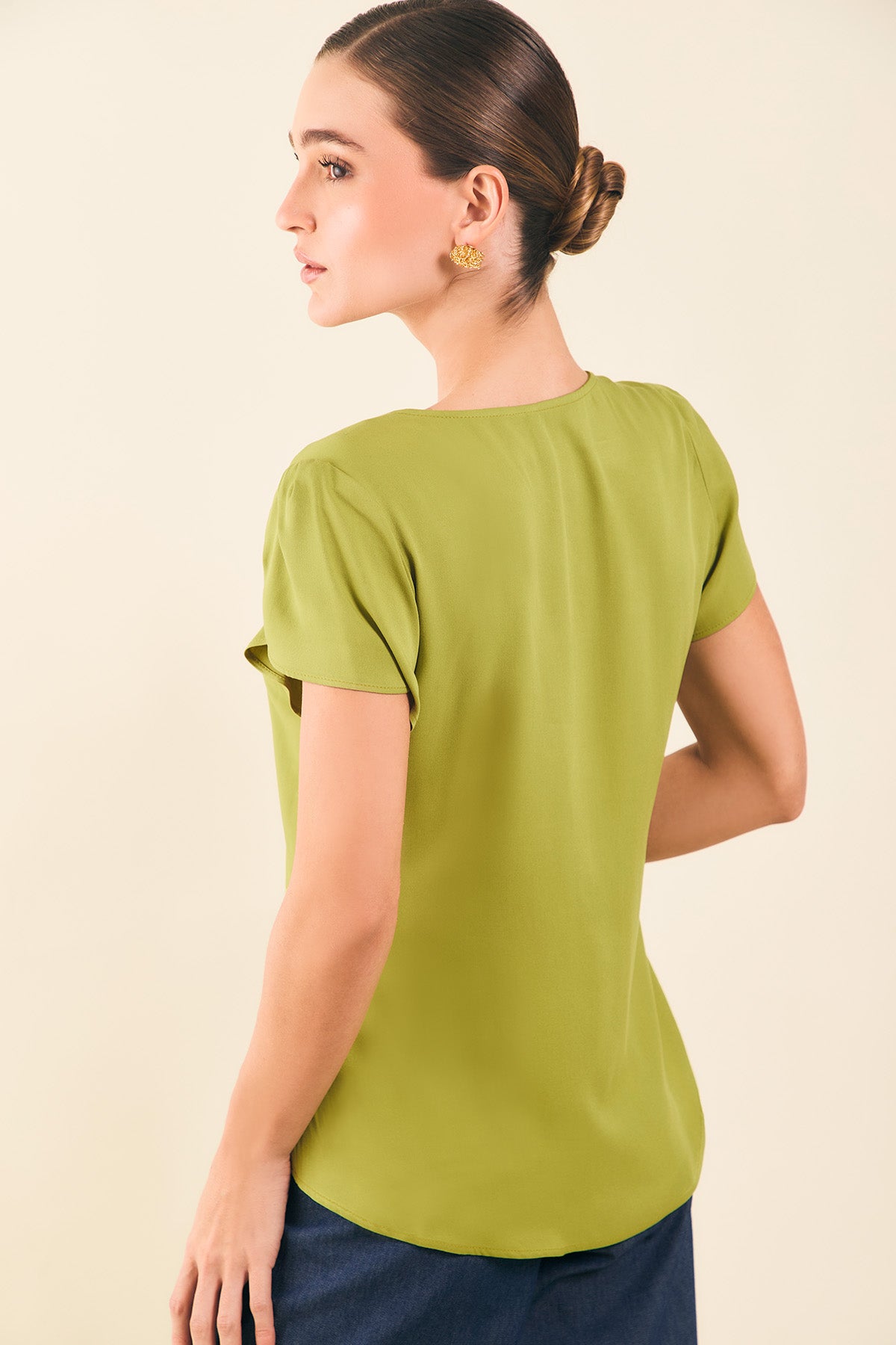 Blusa manga tulipán