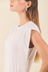Camiseta box comb en hoja rota
