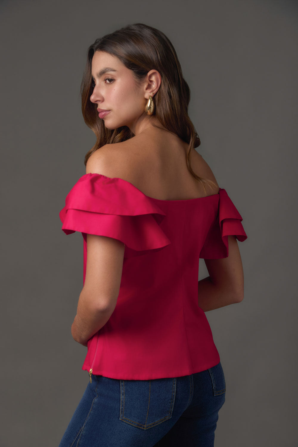 Blusa Layla Off Shoulder con Doble Bolero