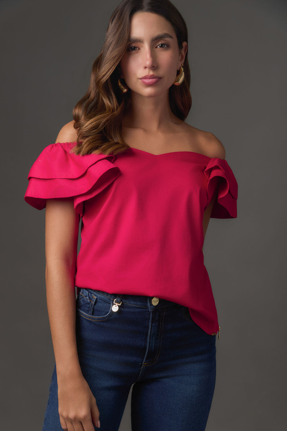 Blusa Layla Off Shoulder con Doble Bolero