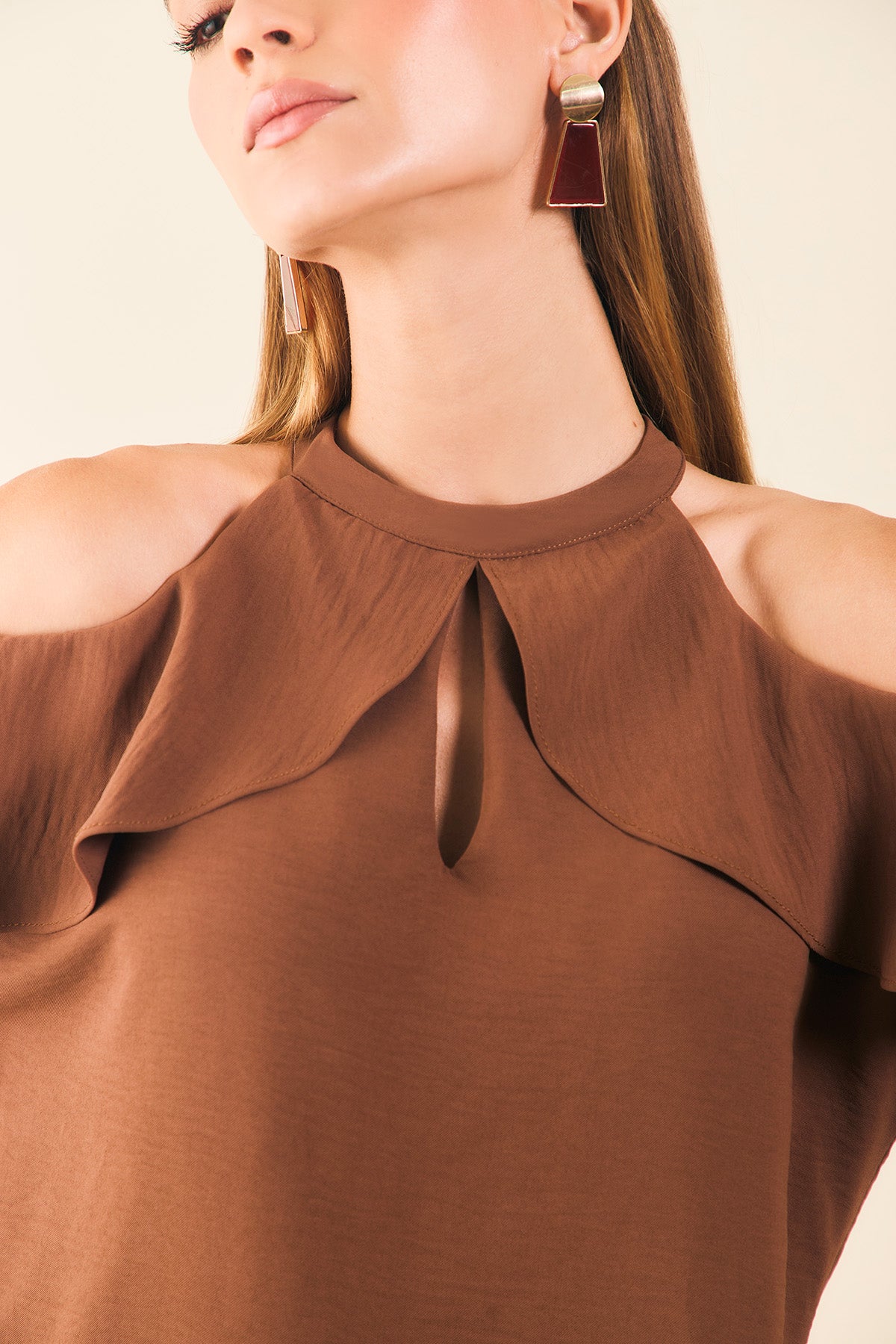 Blusa halter con bolero