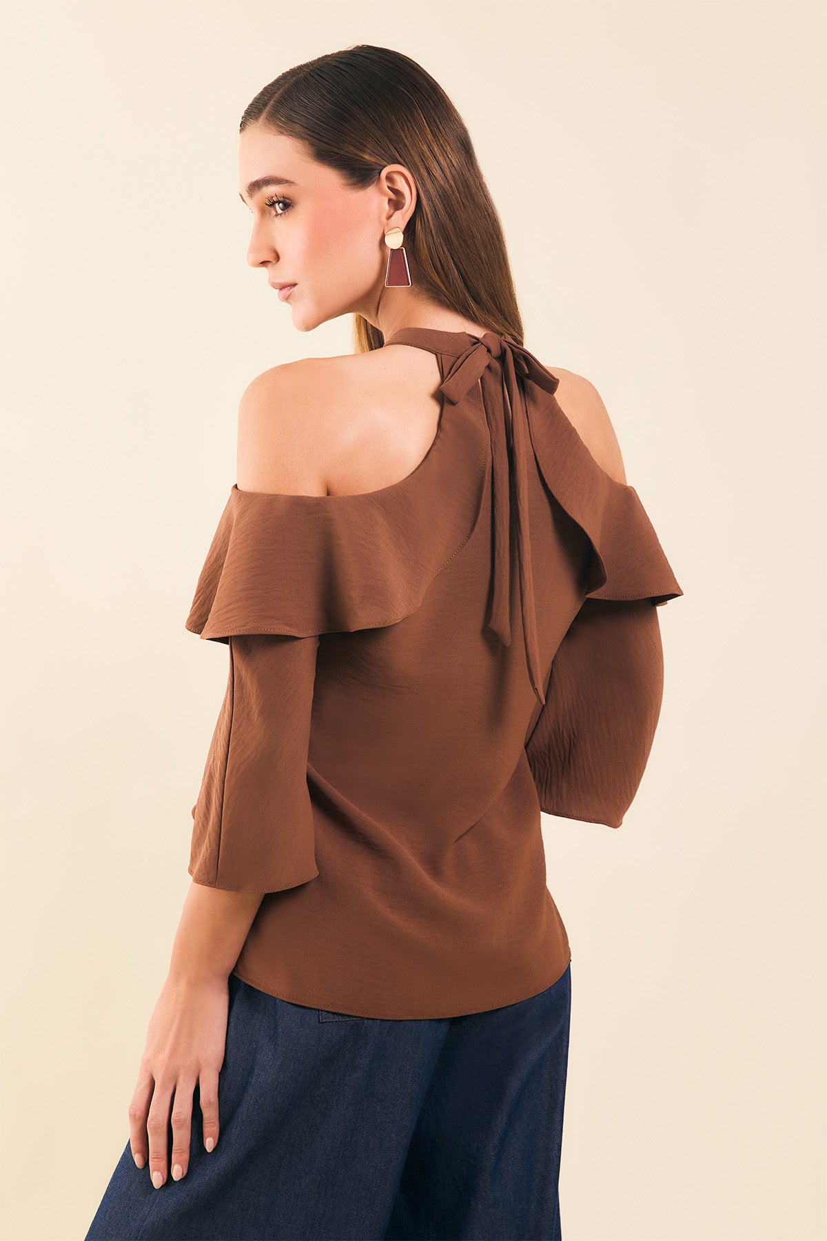 Blusa halter con bolero