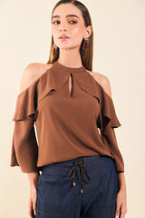 Blusa halter con bolero