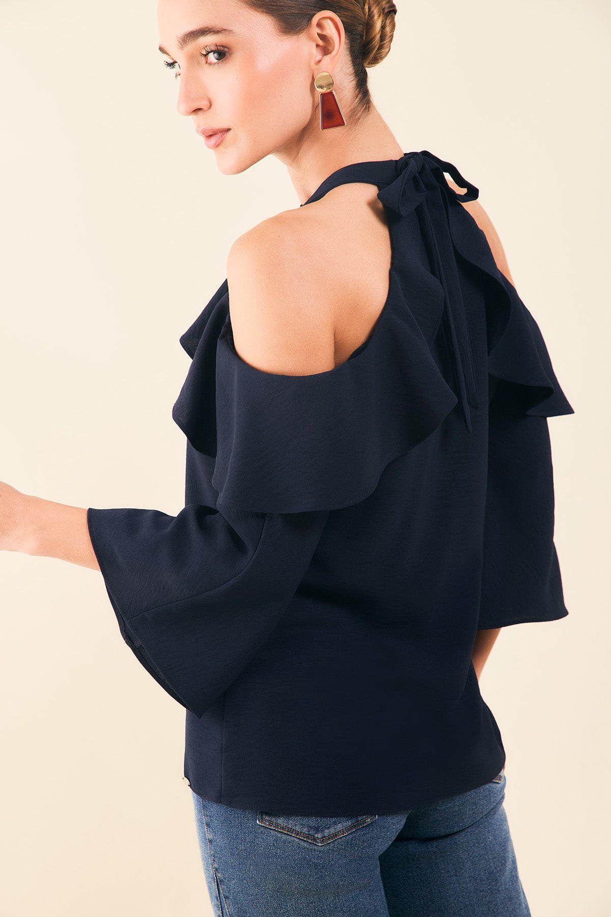 Blusa halter con bolero