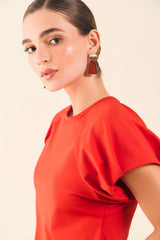 Blusa manga rangla con prenses