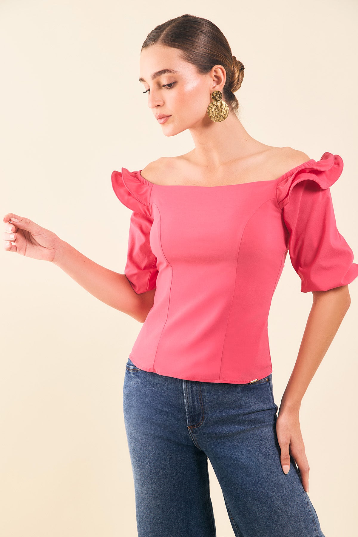 Blusa en bengalina