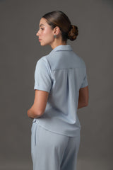 Camisa Casual para Mujer en Tencel con Bolsillo