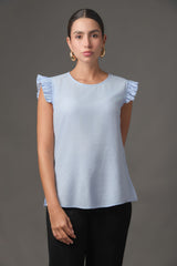 Blusa Sisa Fruncida en Gasa