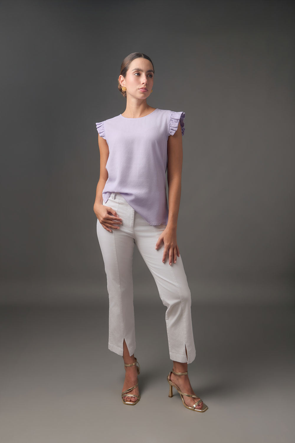Blusa Sisa Fruncida en Gasa