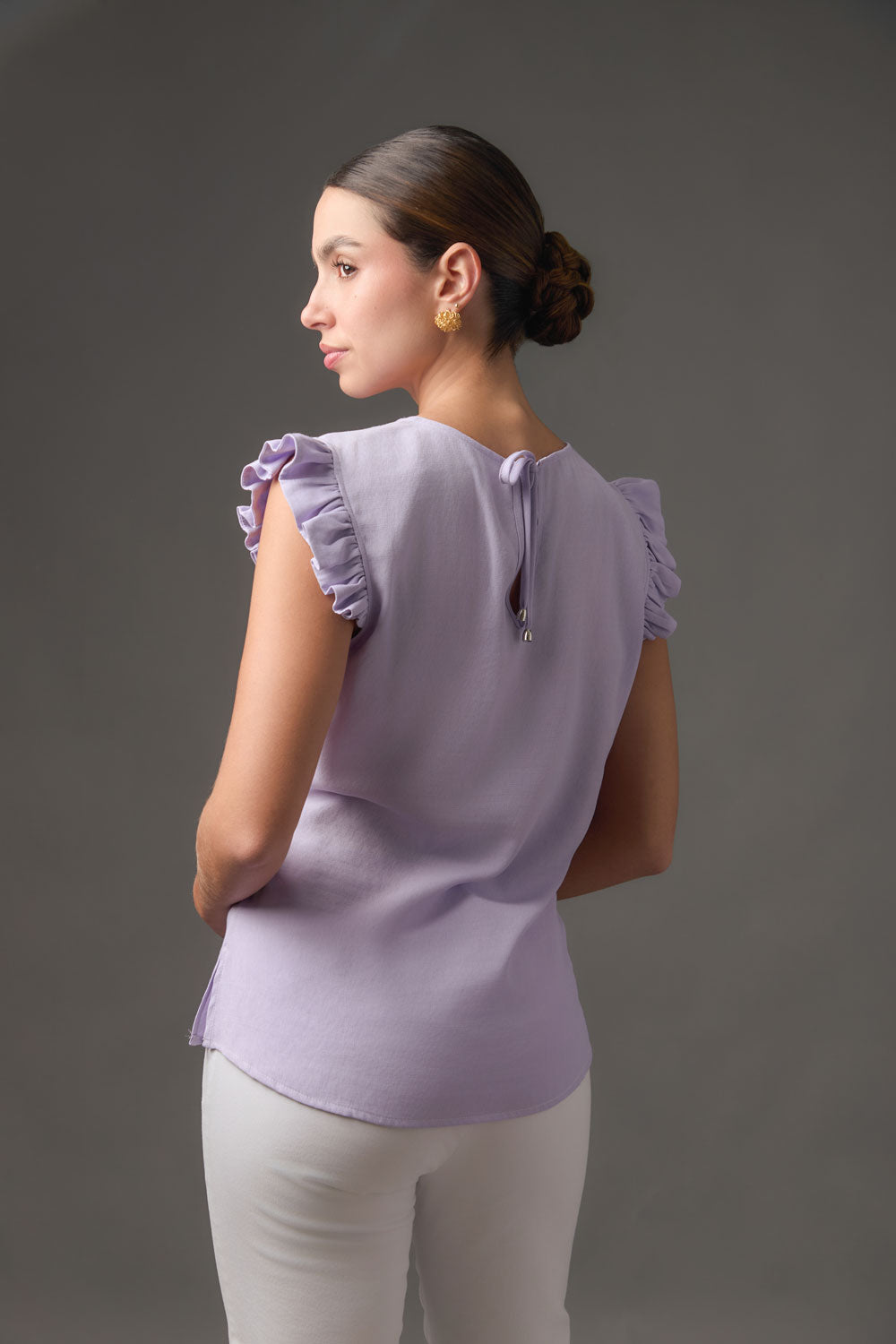 Blusa Sisa Fruncida en Gasa