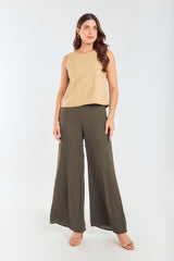 Pantalón básico en chiffon