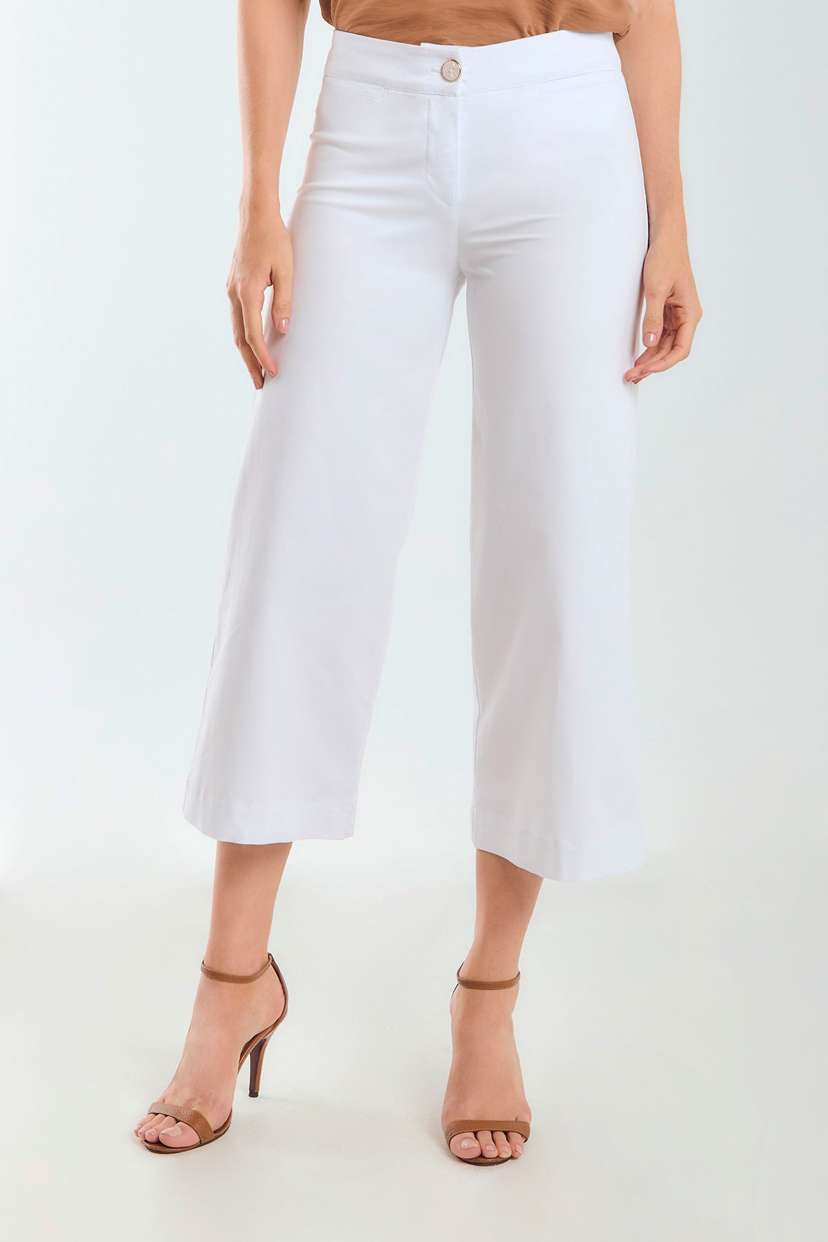 Culotte en drill bolsillos ojal