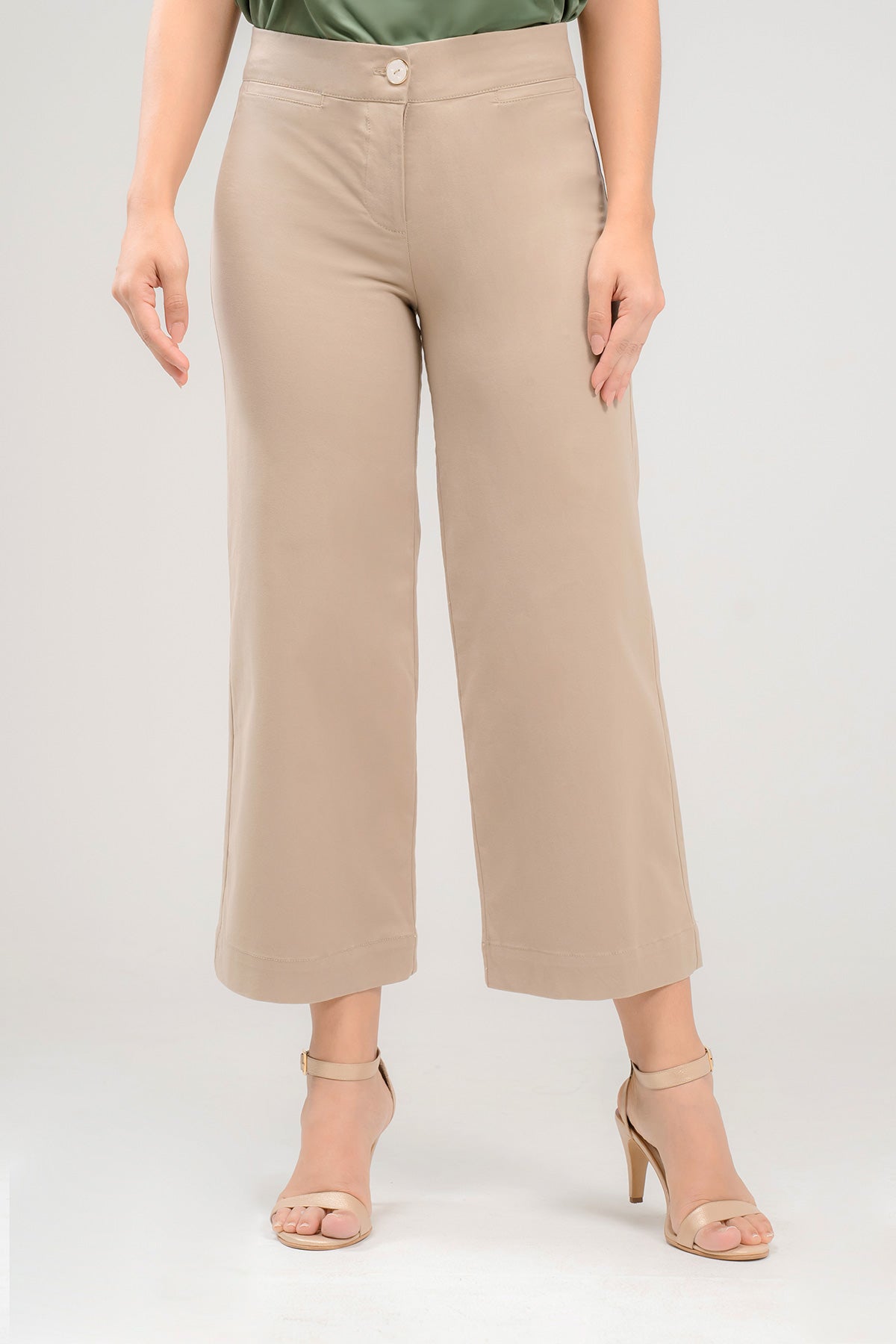 Culotte en drill bolsillos ojal