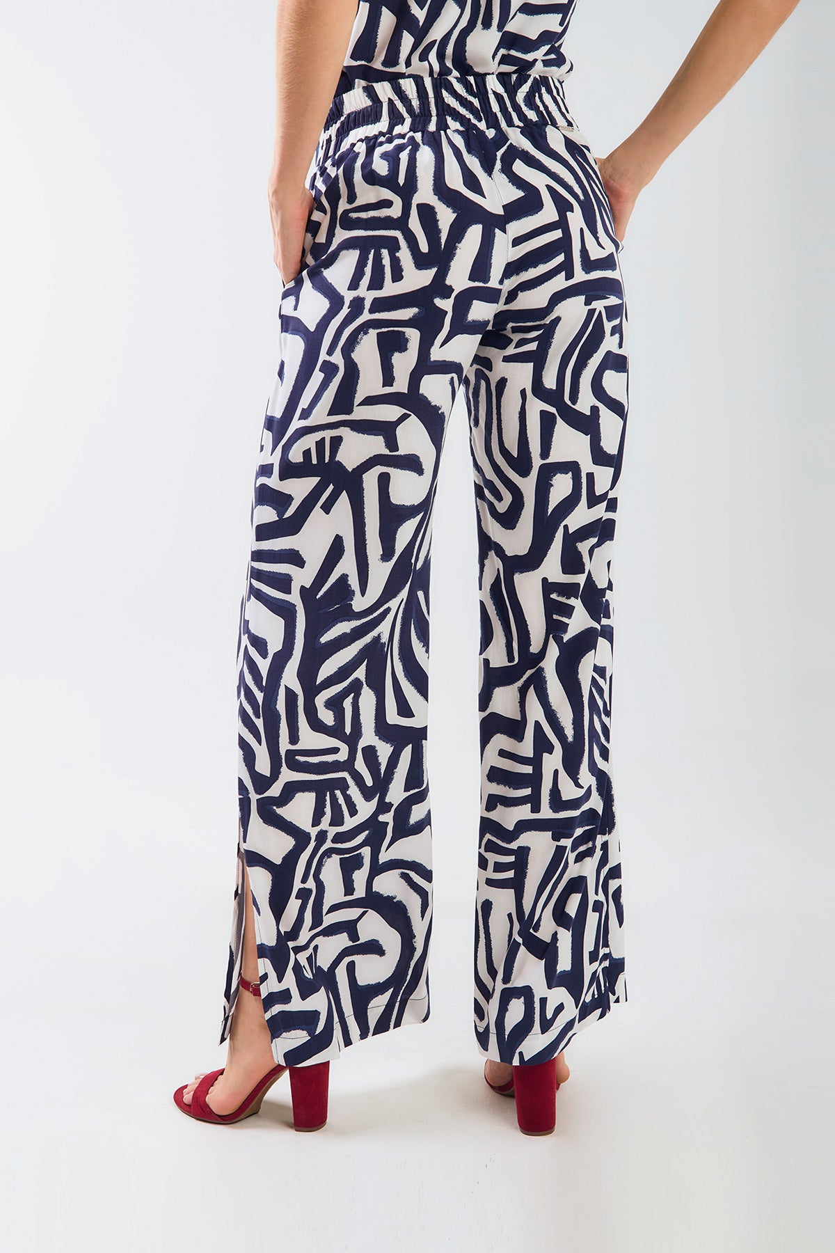 Pantalón palazzo estampado