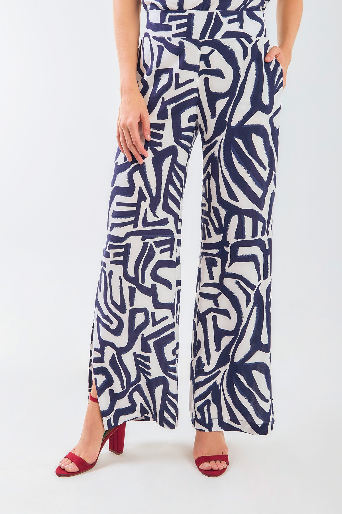 Pantalón palazzo estampado