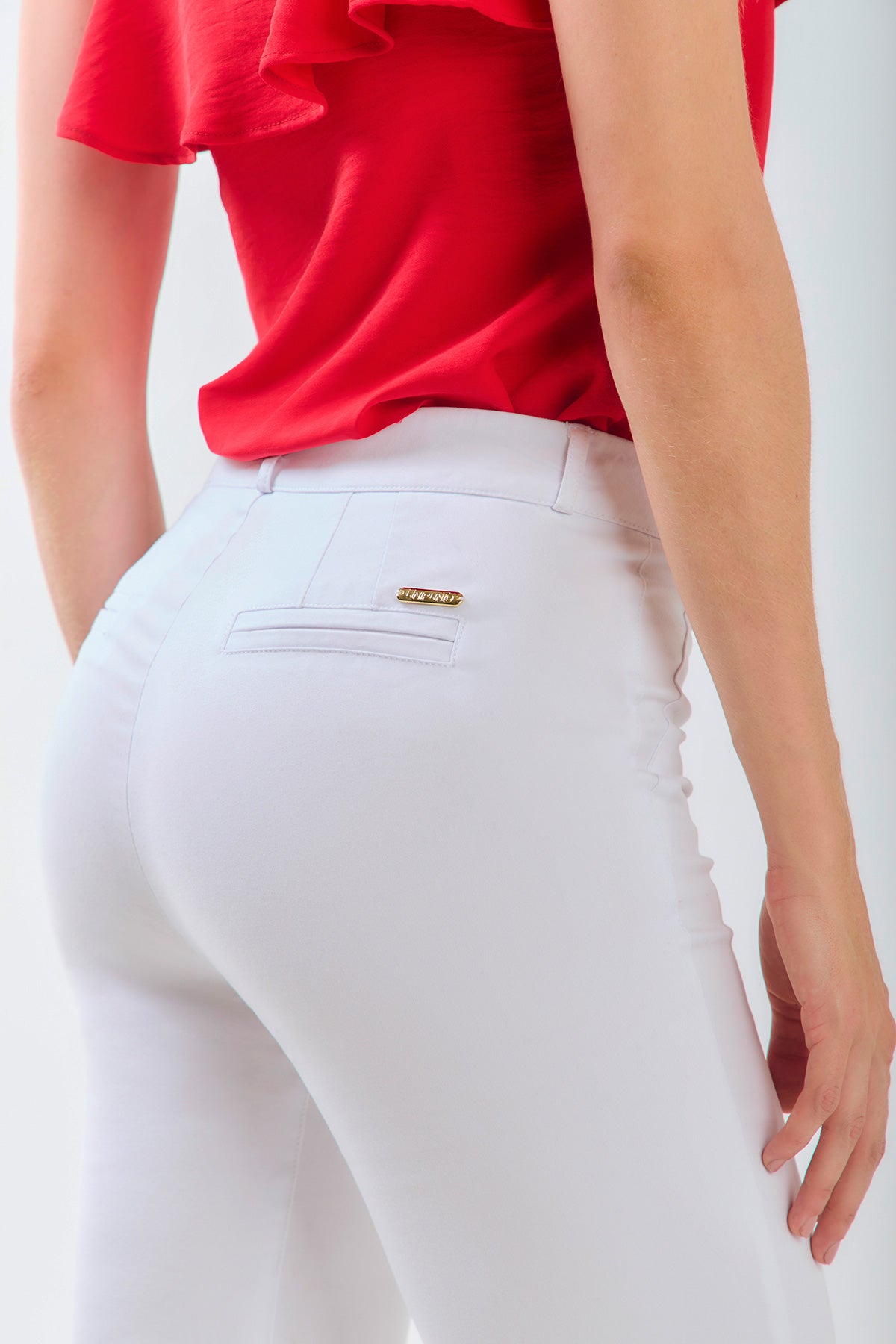 Pantalón en drill bota recta