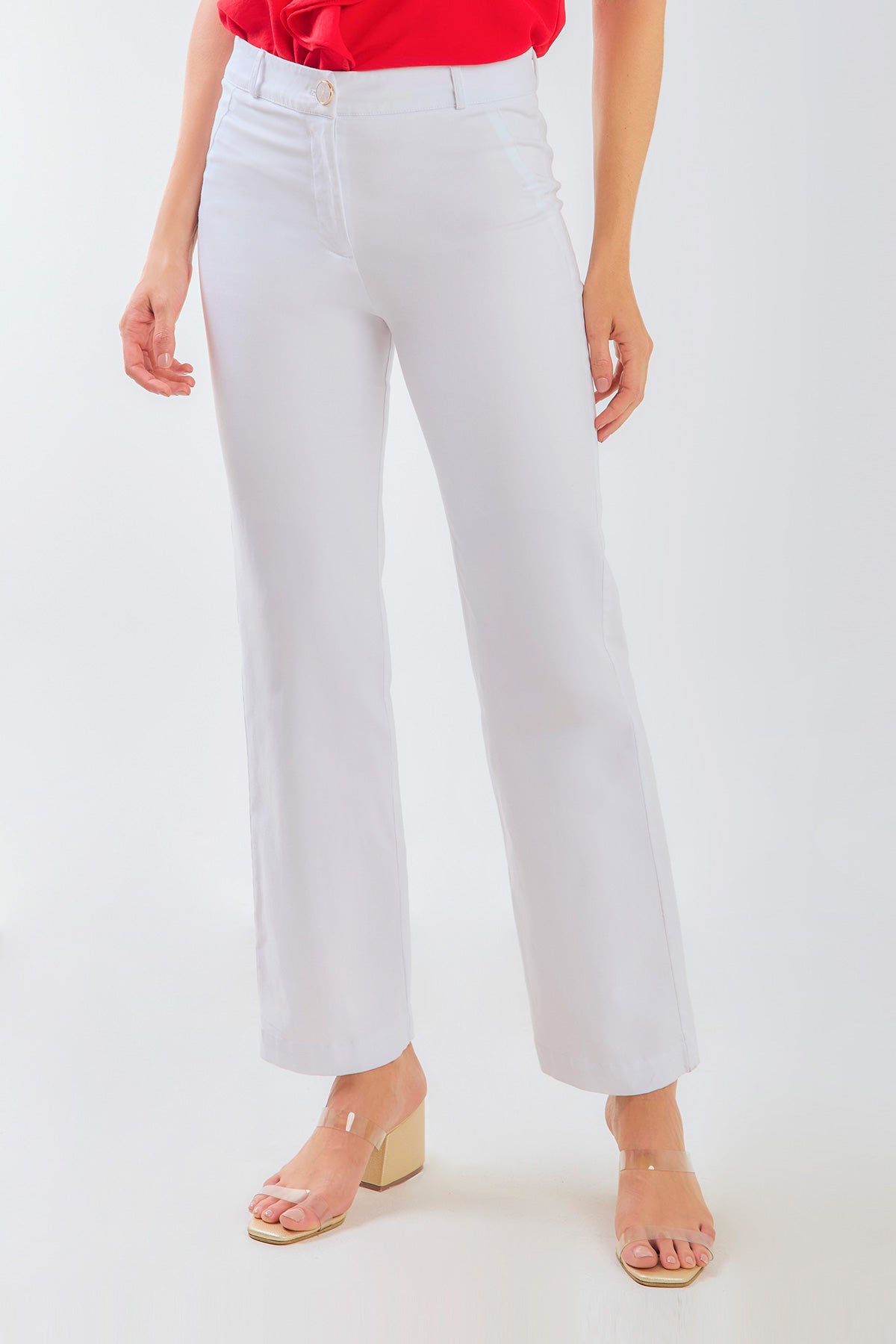 Pantalón en drill bota recta