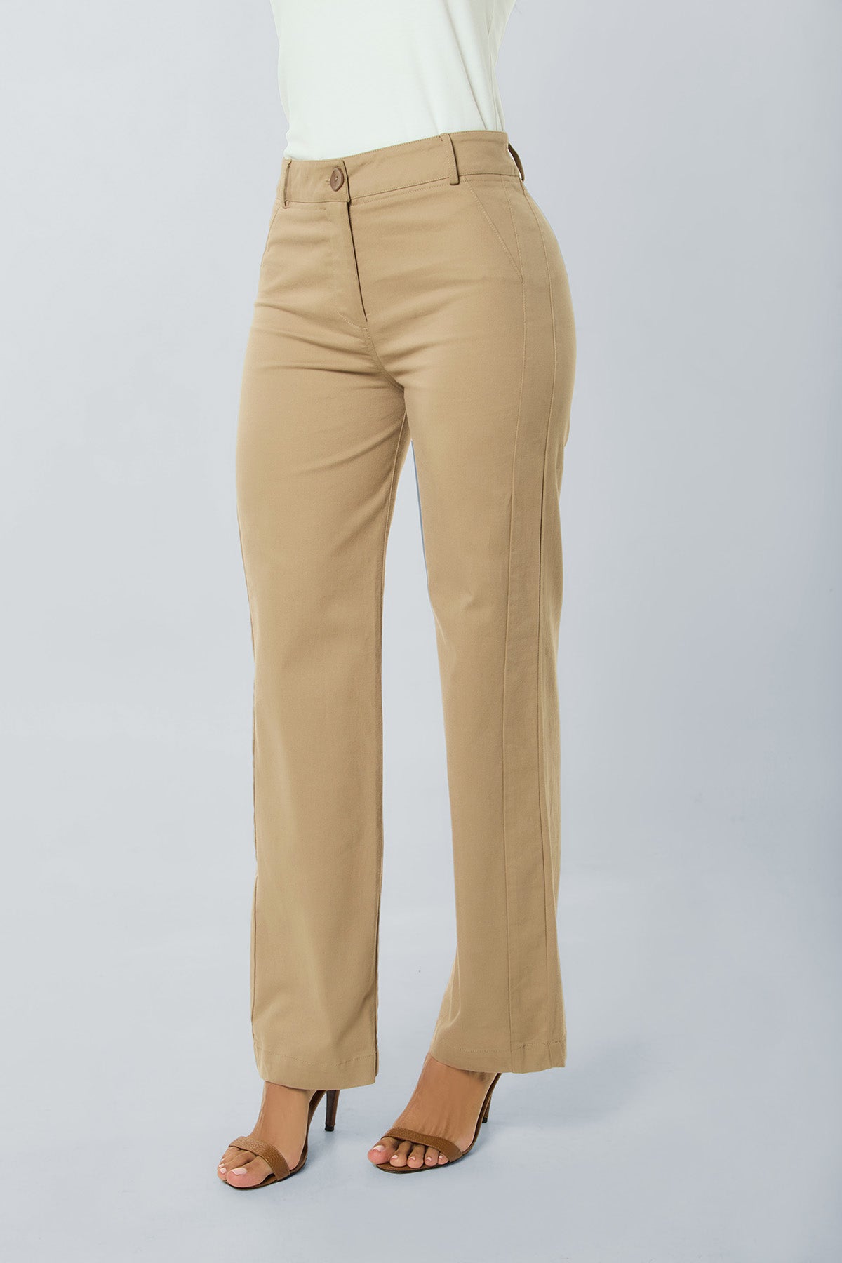 Pantalón en drill bota recta